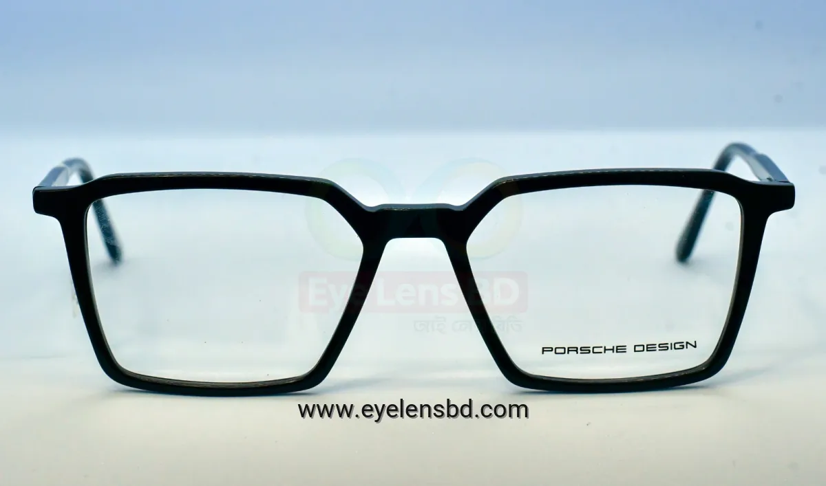 Porsche Design Style A2429 C2 Full Rim Square Optical Frame – Matte Black | Unisex