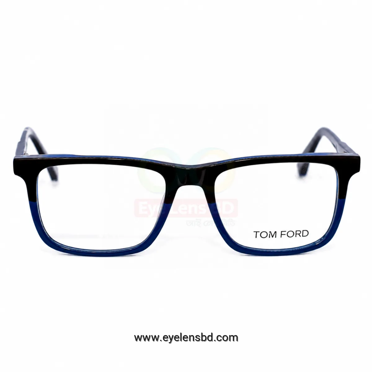 TOM FORD SHELL Premium Full Rim Optical Frame - Black & Blue | Unisex Eyeglass Frame